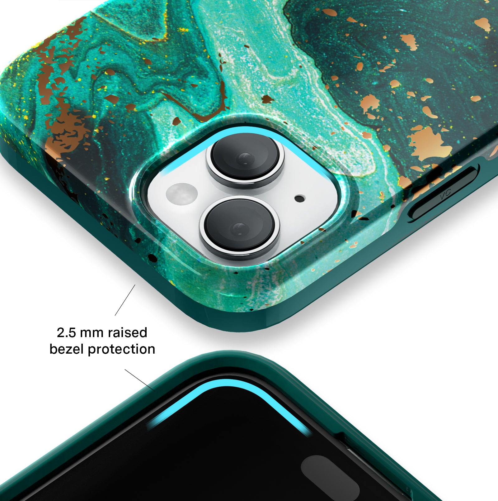Premium Emerald Marble iPhone Case - Elegant Protective Cover for iPhone [Model] - Perfect for Daily Use, Travel & Gifting