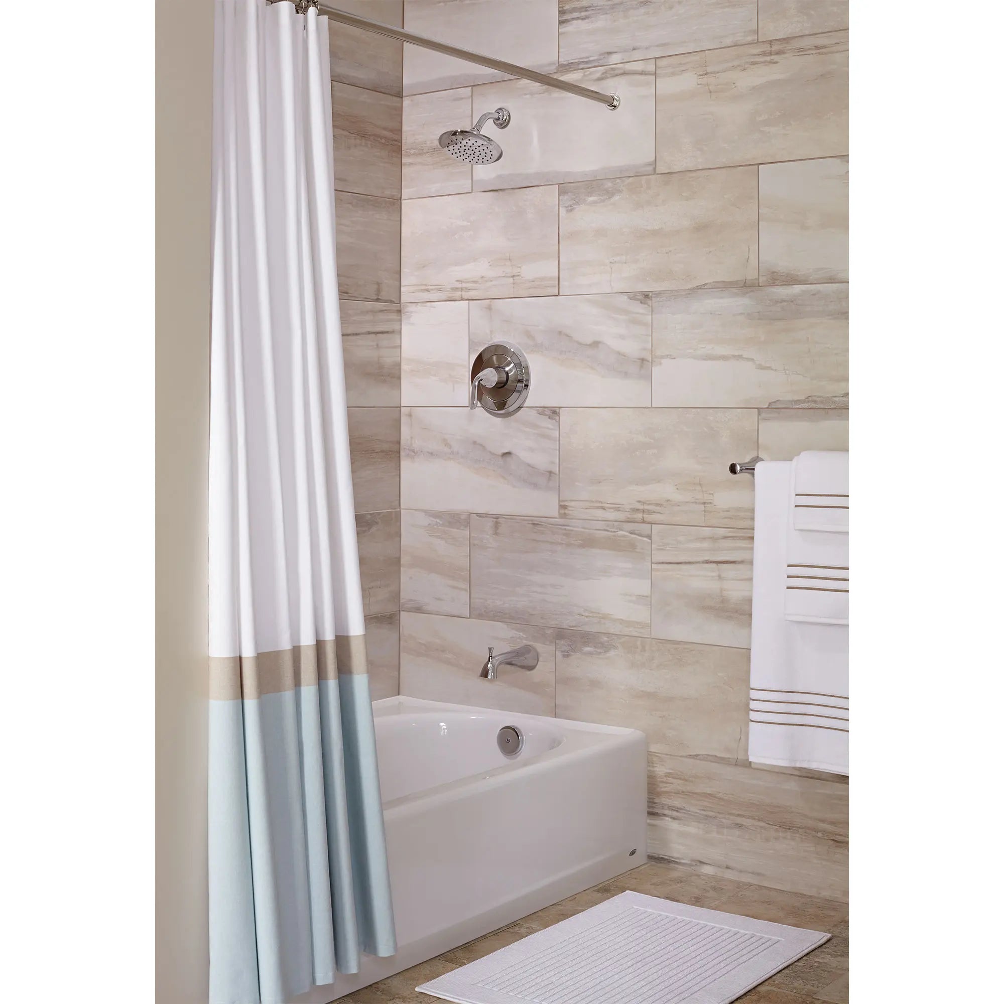 Fluent 2.5 GPM Tub and Shower Trim Kit with Lever Handle - Chrome Finish for Modern Bathroom Upgrade | Perfect for Home Renovation & Spa-Like Shower Experience