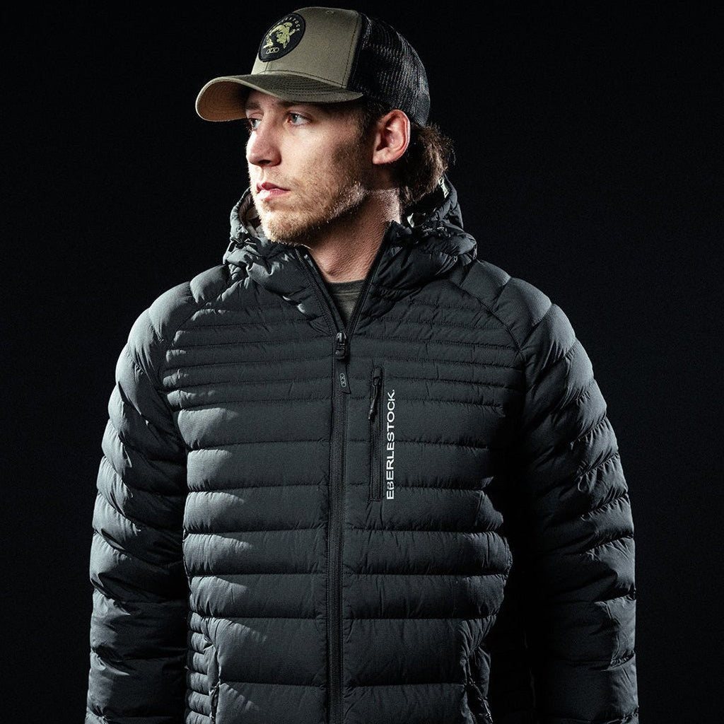 Eberlestock McCall Hooded Down Jacket - Lightweight Waterproof Winter Coat with Adjustable Hood & Waist for Men | Perfect for Hiking, Camping & Outdoor Adventures