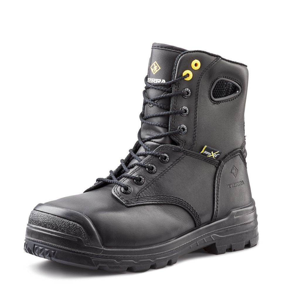 Terra Paladin Unisex Composite Toe Work Boots with Internal Metatarsal Guard - Safety Shoes for Construction, Warehouse & Industrial Work (Model 2988B)