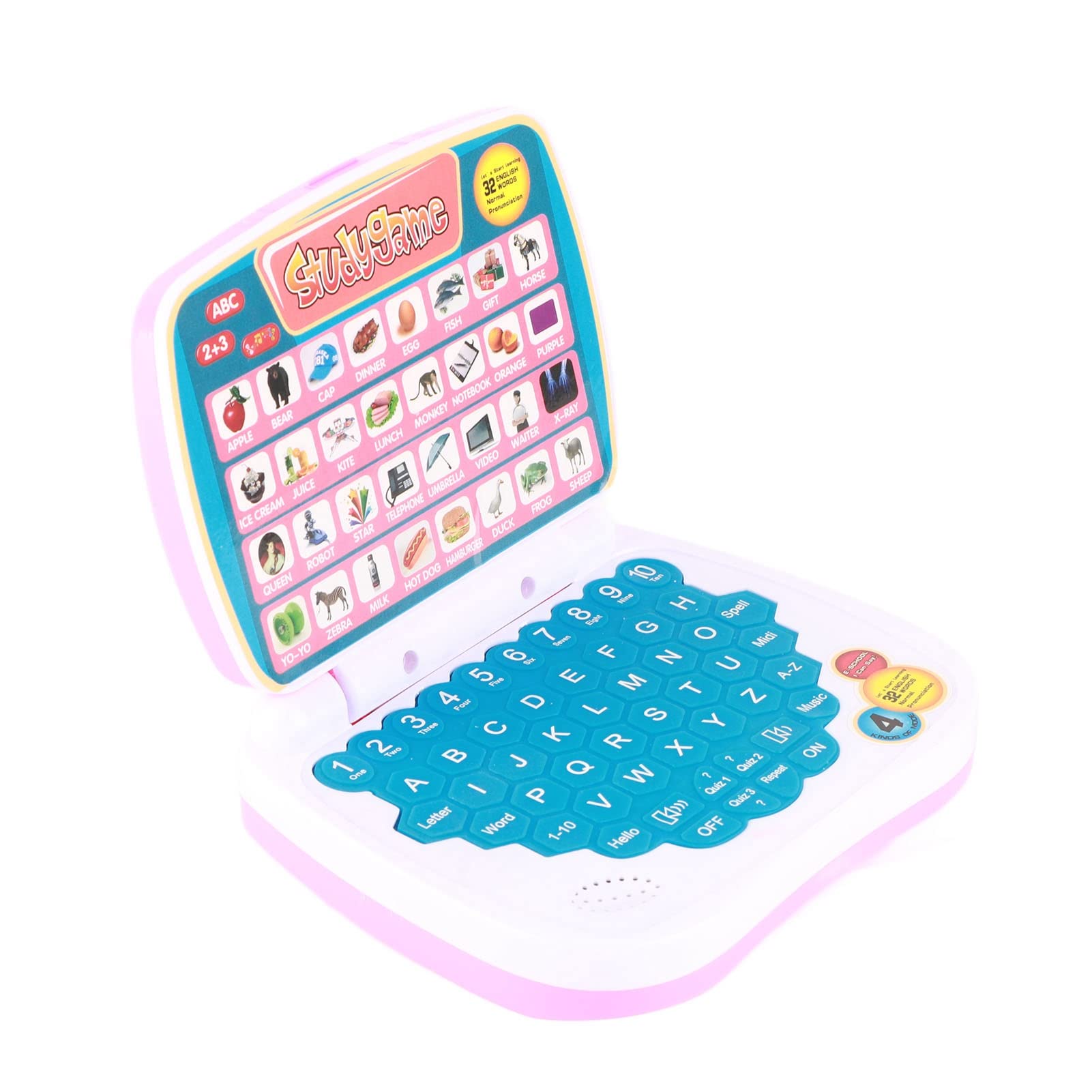 VGEBY Toddler Learning Laptop Toy - English & Computer Education for Kids at Home & School