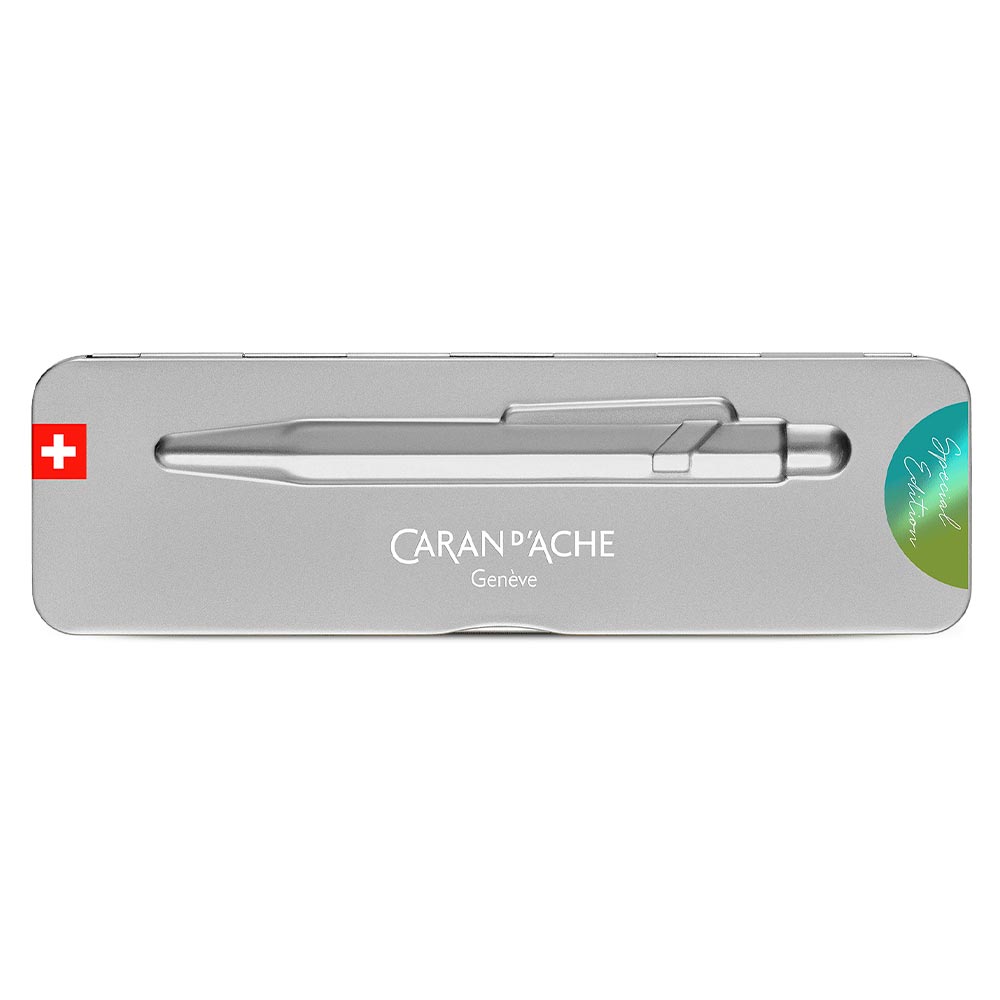 Caran d'Ache 849 Ballpoint Pen - Arctic Green Limited Edition Luxury Writing Instrument | Premium Swiss-Made Office & Gift Pen for Professionals & Collectors | Perfect for Business Signatures, Journaling & Elegant Correspondence