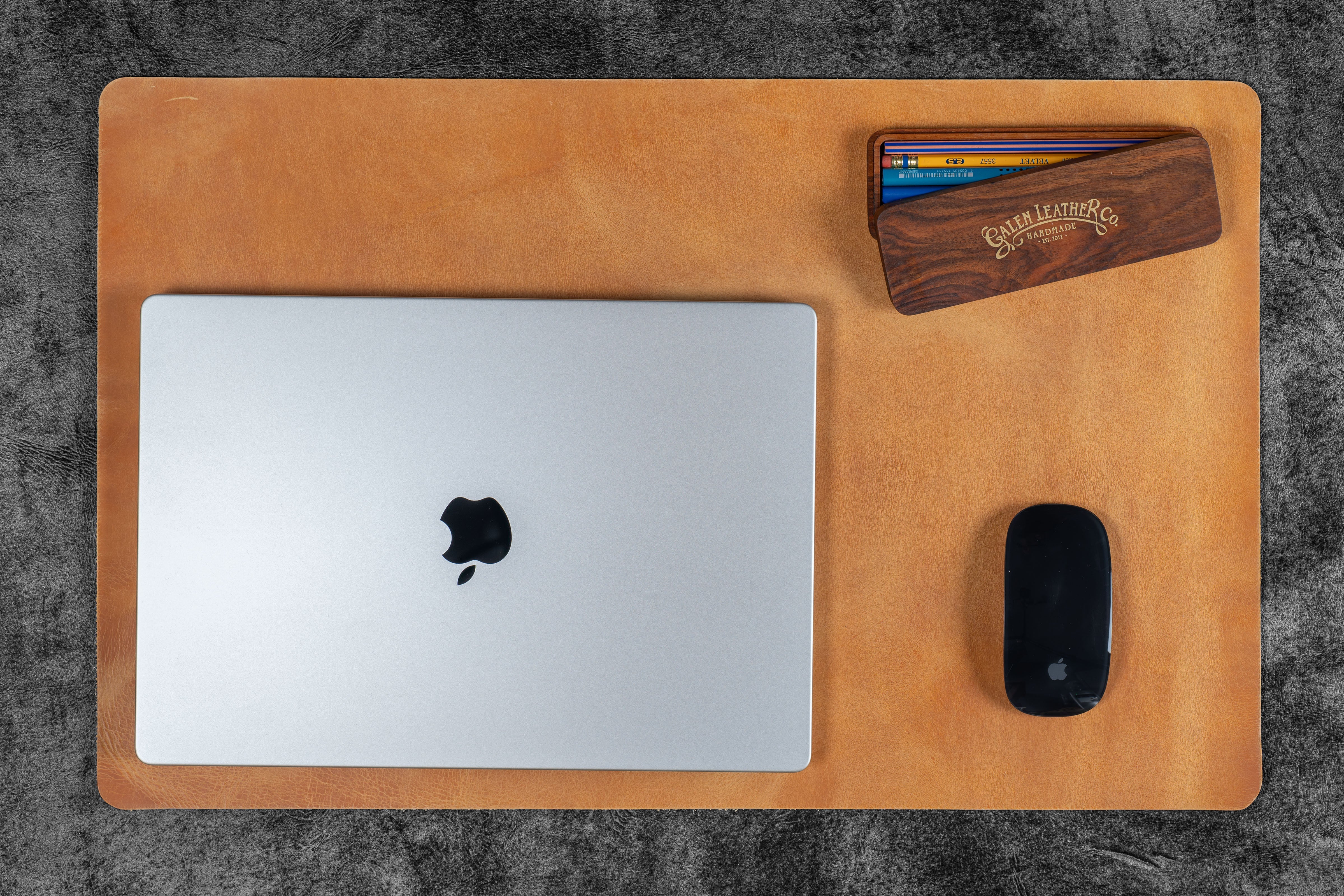 Premium Genuine Leather Desk Pad - Non-Slip Writing Surface & Mouse Mat for Office & Home Workspace - Perfect for Laptops, Computers & Notebooks (12x24 Inches)