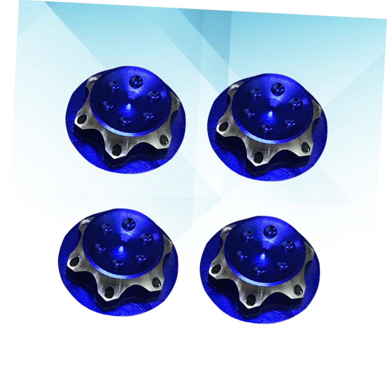 VICASKY 8-Piece Aluminum Alloy Wheel Hub Set for RC Crawler Cars - Durable RC Car Wheel Rims & Hub Covers for Off-Road Adventure, Rock Crawling & Trail Driving