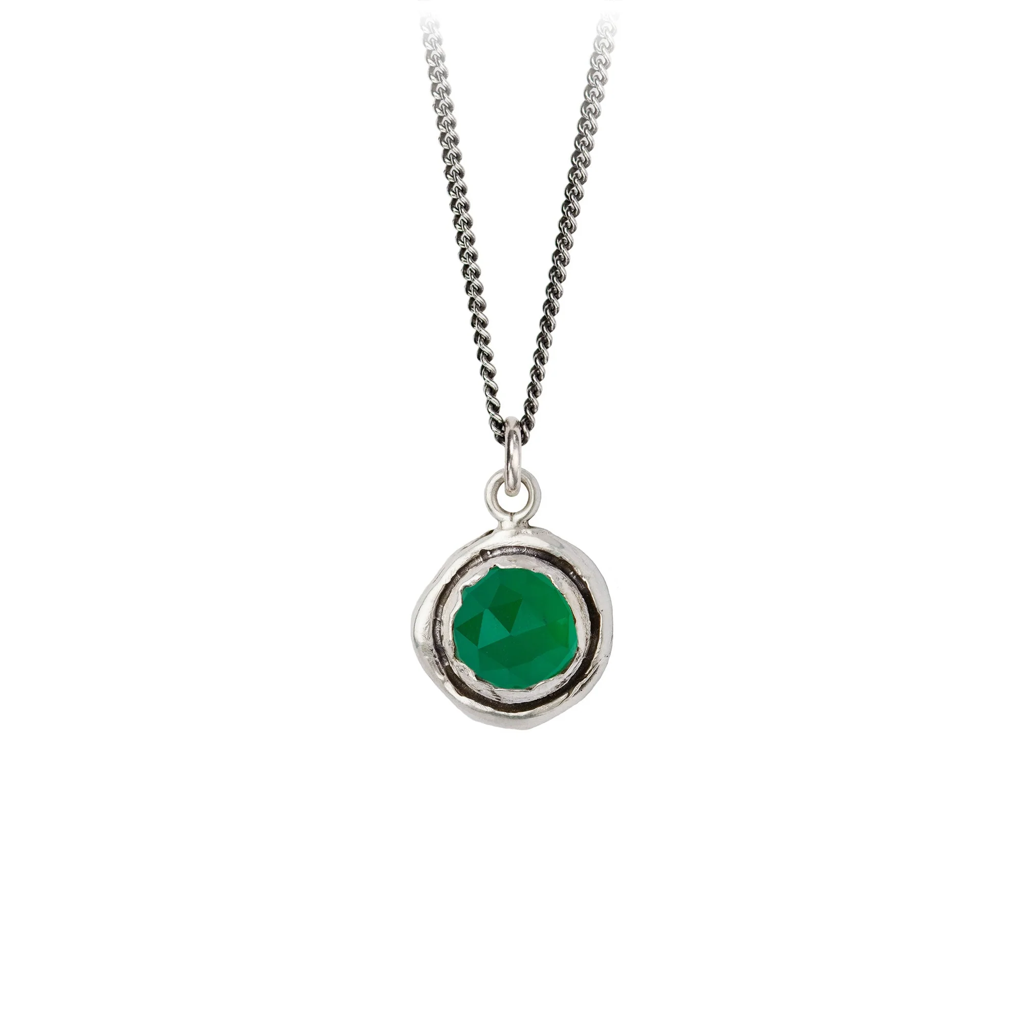 Faceted Stone Talisman Necklace - Natural Gemstone Pendant for Protection & Good Luck - Perfect for Spiritual Healing, Meditation & Energy Balancing