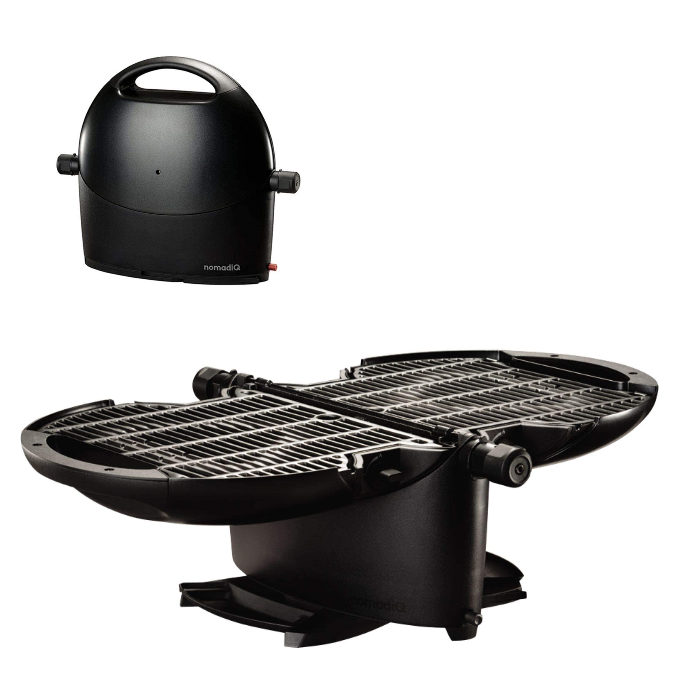 NomadiQ Portable Gas Grill with RV Hose - Compact Outdoor BBQ Grill for Camping, Tailgating & RV Adventures