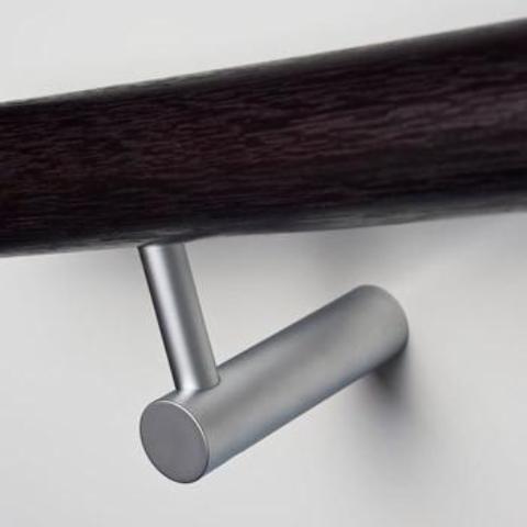 HB 520 Heavy Duty Handrail Brackets - Stainless Steel Wall Mounted Support for Stairs, Decks & Balcony Railings - Indoor/Outdoor Use