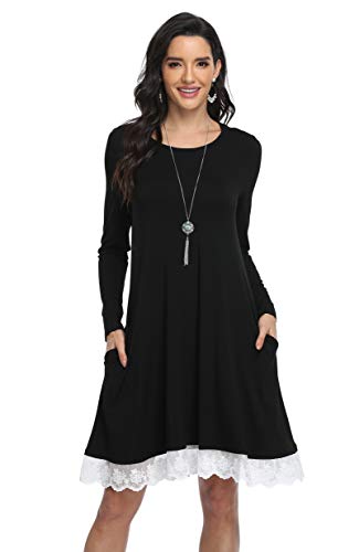 Black With Lace Trim