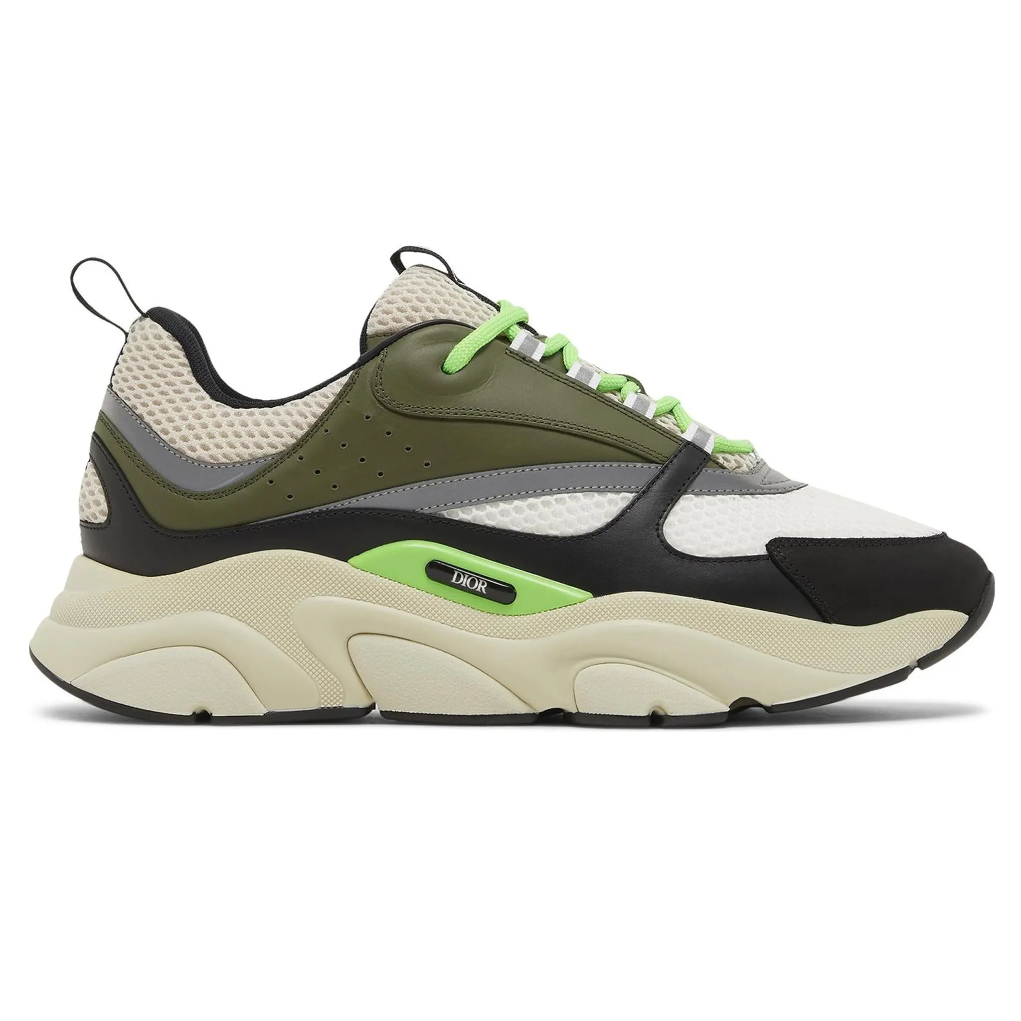 Dior B22 Khaki Pistachio Sneakers - Luxury Fashion Trainers for Men & Women | Perfect for Casual Wear, Street Style & High-End Fashion Outfits