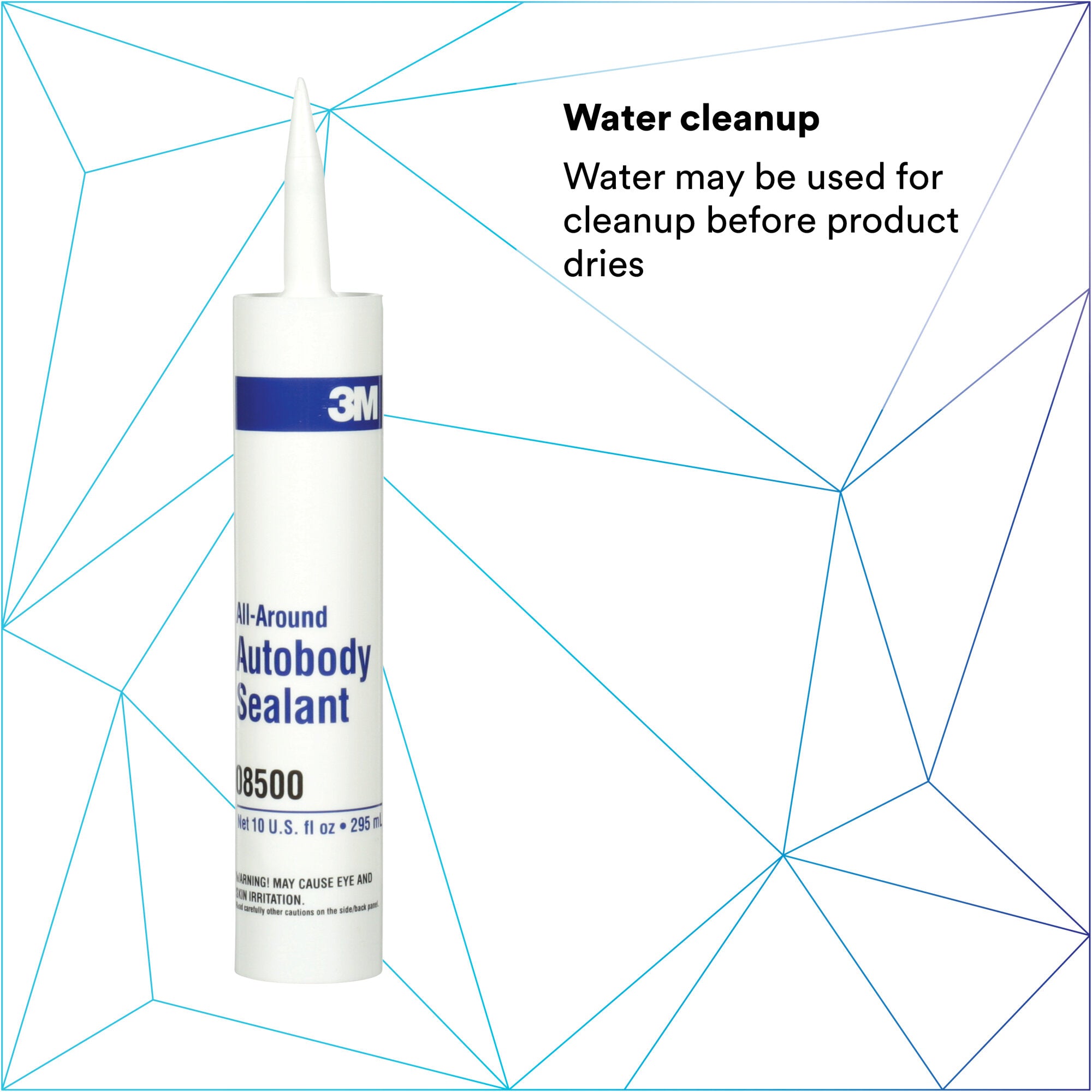 3M All Around Autobody Sealant 08500 - 1/10 Gallon Cartridge for Car Body Repair, Leak Sealing & Rust Protection - Perfect for DIY Auto Body Work & Professional Automotive Repairs