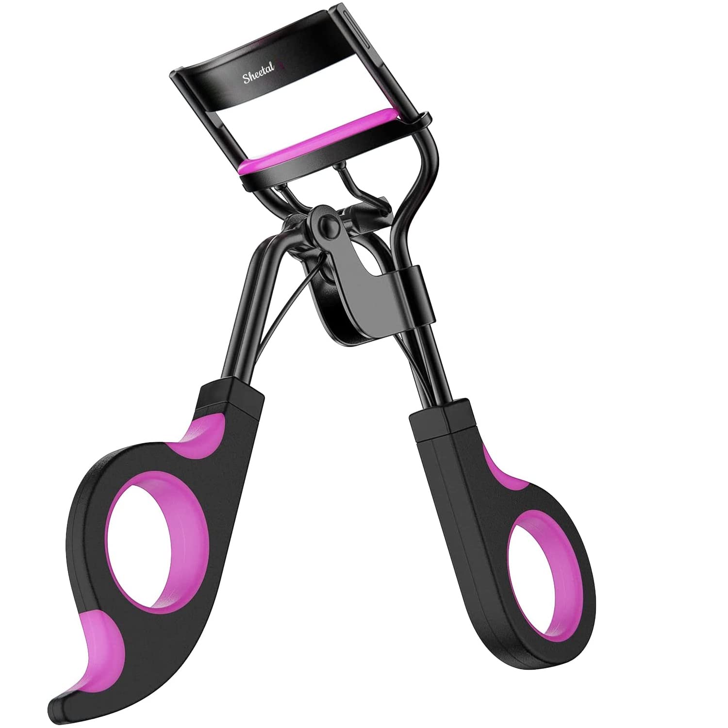 Sheetal Traders Professional Eyelash Curler with Comfort Grip - Spring Loaded Eyelash Curling Tool for All Eye Shapes (Multicolor) | Perfect for Daily Makeup, Salon Use & Travel Beauty Essentials