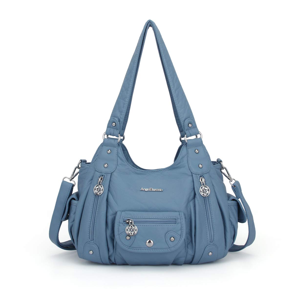 Angel Barcelo Women's PU Leather Shoulder Bag - Stylish Hobo Handbag for Ladies, Fashionable Crossbody Purse for Work, Travel & Daily Use