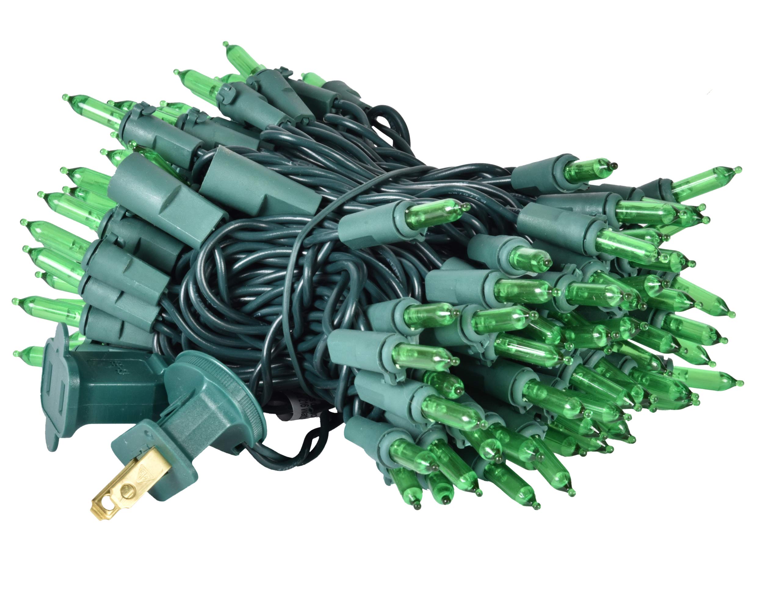 100 LED Green St Patrick's Day Christmas String Lights - 26.9 Ft Waterproof Outdoor/Indoor Fairy Lights for Patio, Tree, Garden, Party & Holiday Decorations - UL Certified - Perfect for St. Patrick's Day, Christmas, Weddings & Home Decor