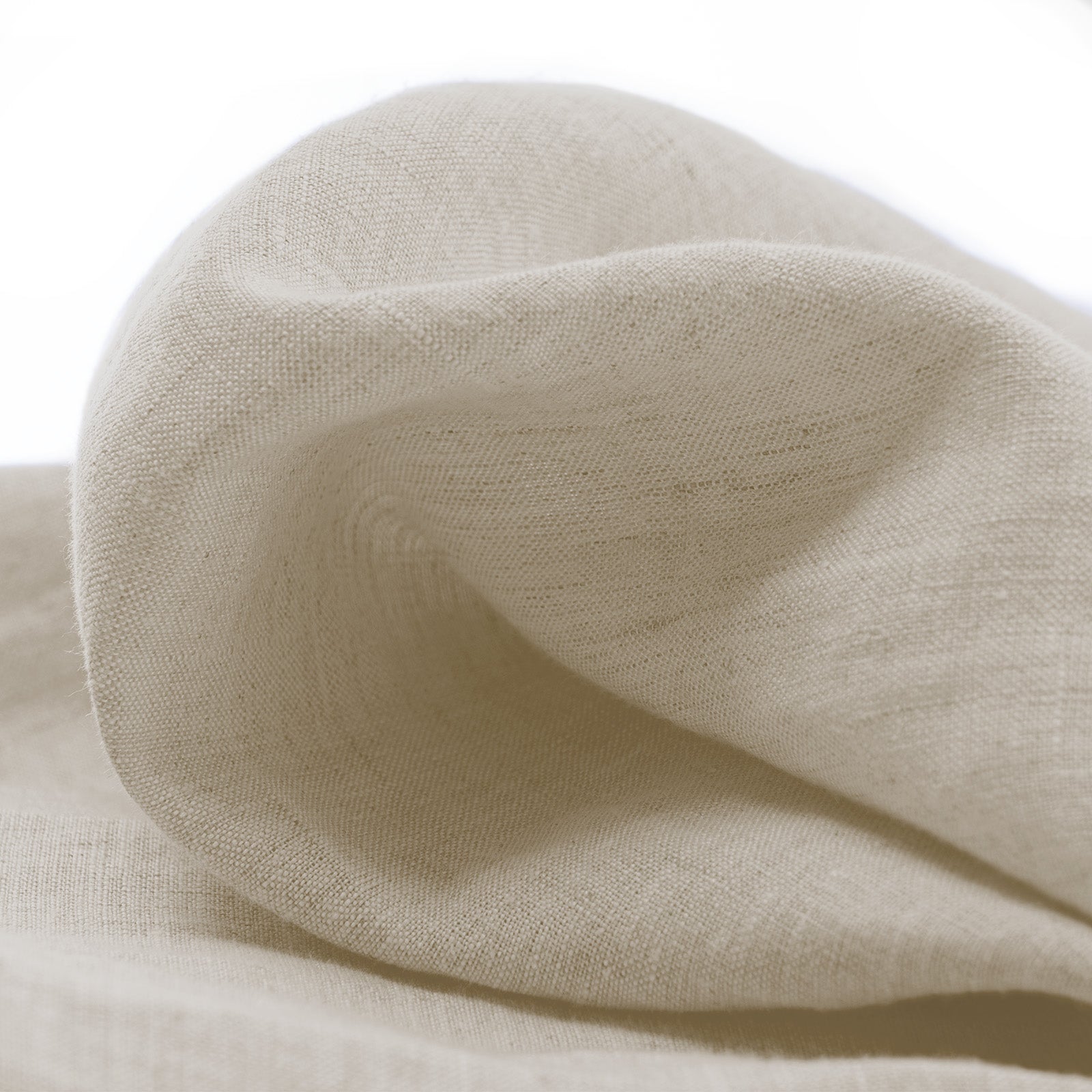 100% Linen Blackout Curtains - Natural Custom Drapes in Cloud White | Pleated Design for Living Room & Bedroom Window Treatments