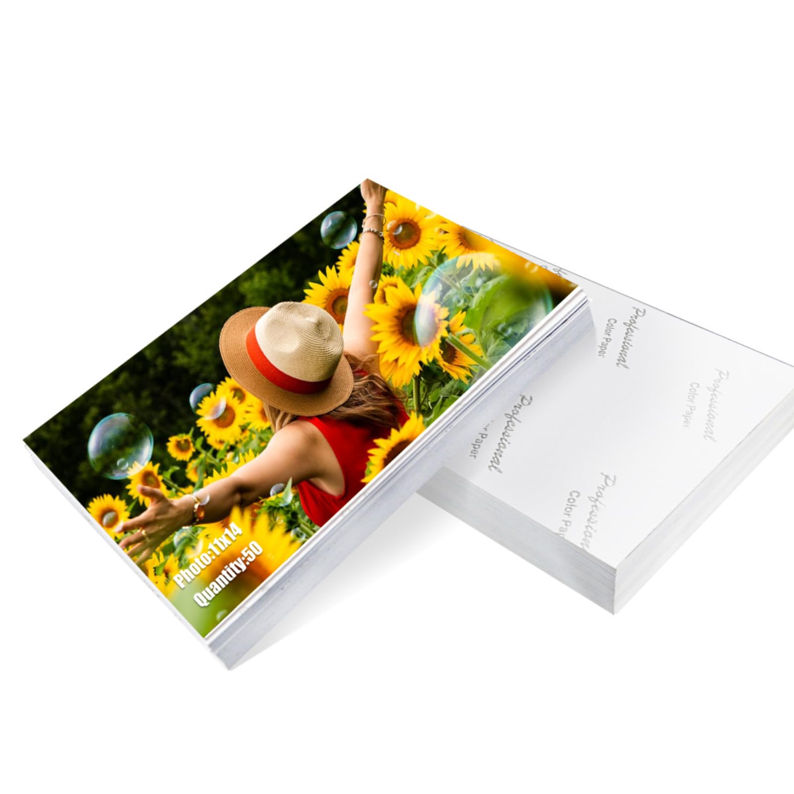 ZBEIVAN 11x14 Glossy Photo Paper - 50 Sheets, 200 GSM, Premium Inkjet Printer Paper for Dye Ink - Ideal for Photo Printing, Scrapbooking & Professional Photography