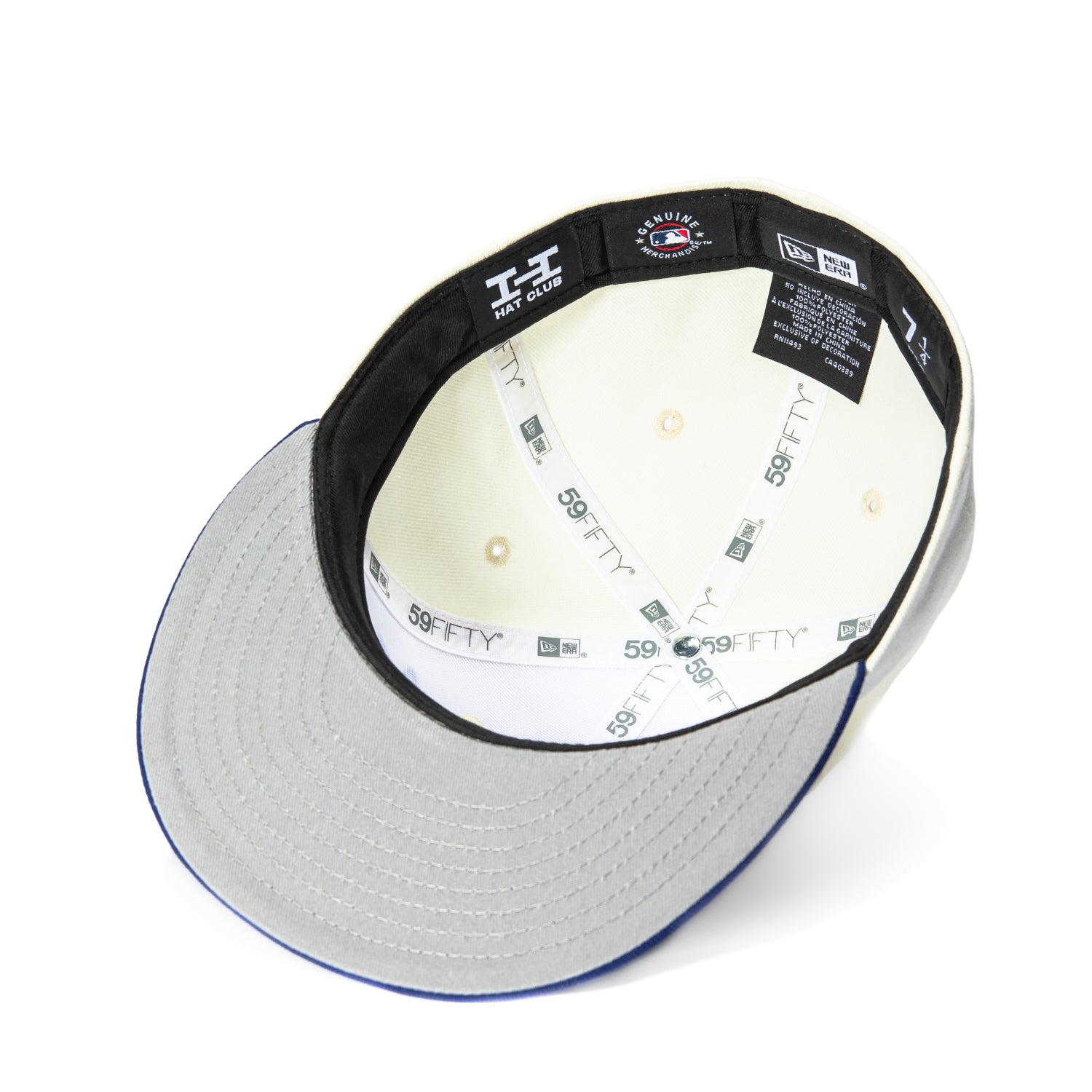 New Era 59Fifty Los Angeles Dodgers Ohtani Kanji Script Baseball Cap - White & Royal Blue - Official MLB Licensed Hat for Baseball Games & Streetwear Fashion