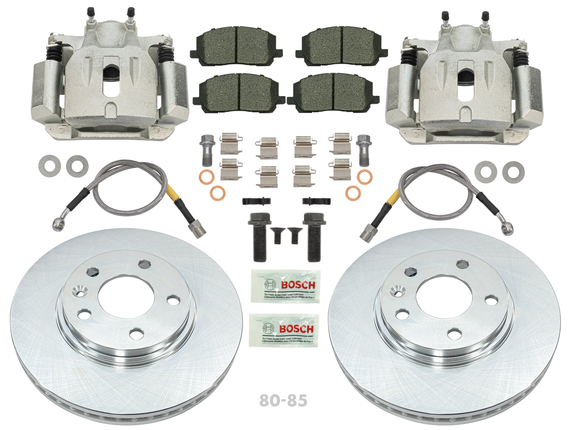 GoWesty Bigger Front Brake Kit for Late Bus & Early Vanagon - Enhanced Stopping Power for Safer Driving on Highways and Mountain Roads