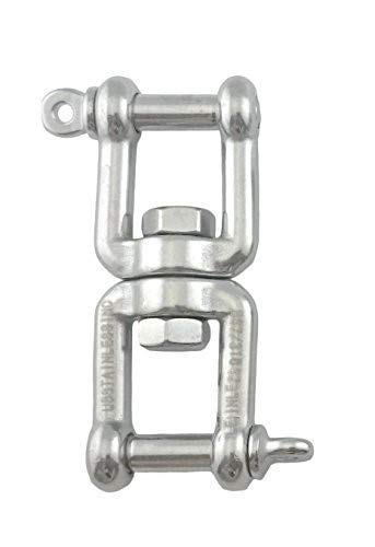 316 Stainless Steel Marine Grade Anchor Swivel Jaw - 25mm (1 Inch) - Corrosion Resistant for Boats, Yachts & Marine Applications