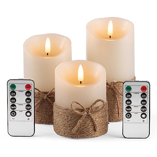 Ivory Wax with Hemp Rope