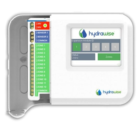 Hunter HC1200M Hydrawise 12-Station Smart Irrigation Expansion Module for Lawn & Garden Watering System - Compatible with WiFi Sprinkler Controllers