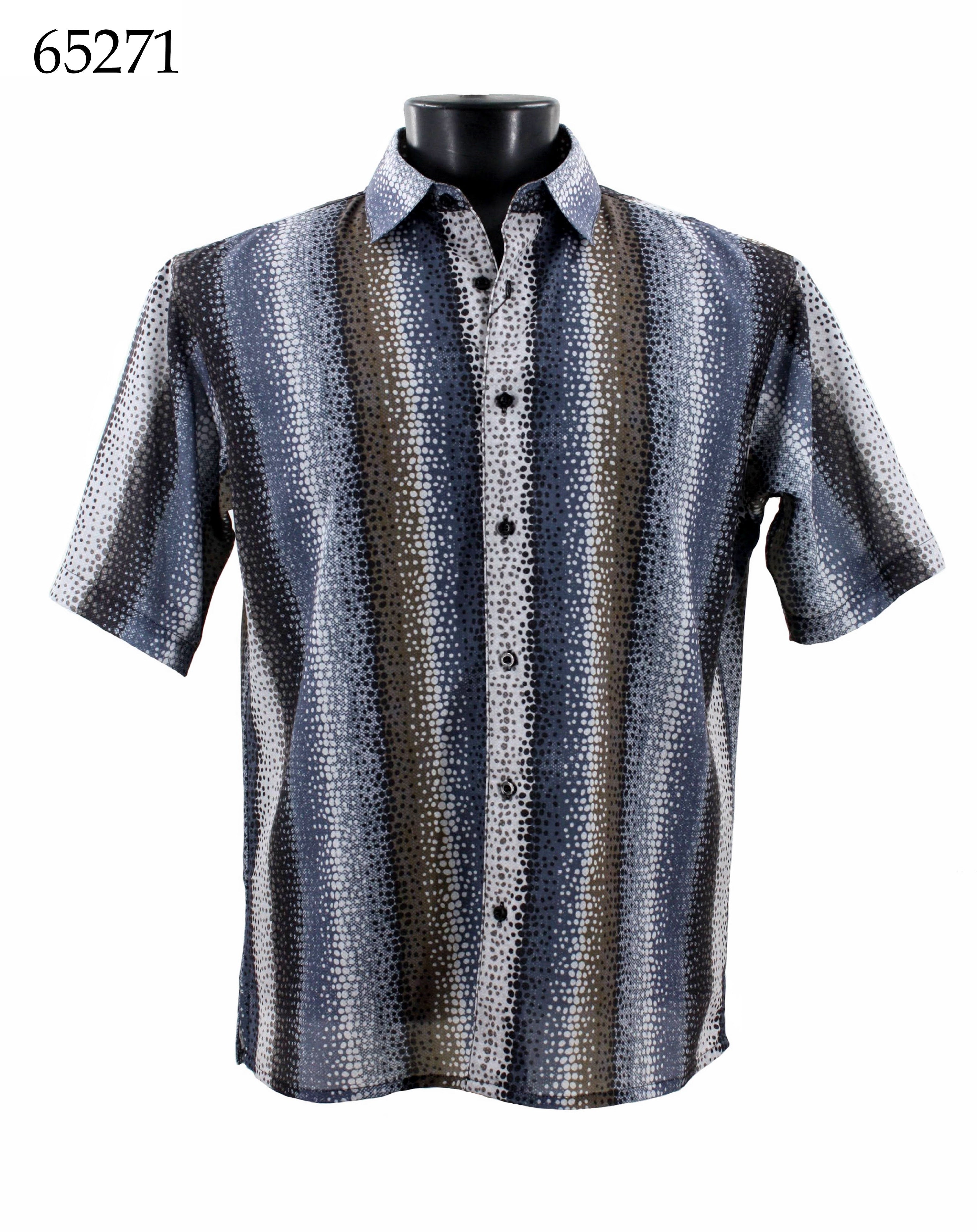 Bassiri Men's Short Sleeve Casual Shirt 65271 - Comfortable Summer T-Shirt for Outdoor Activities, Travel & Daily Wear