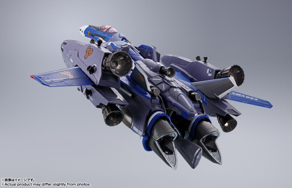 Bandai DX Chogokin Macross Frontier VF-25G Super Messiah Valkyrie Michael Blanc Custom Action Figure - Revival Version - Collectible Anime Robot Toy for Display & Play