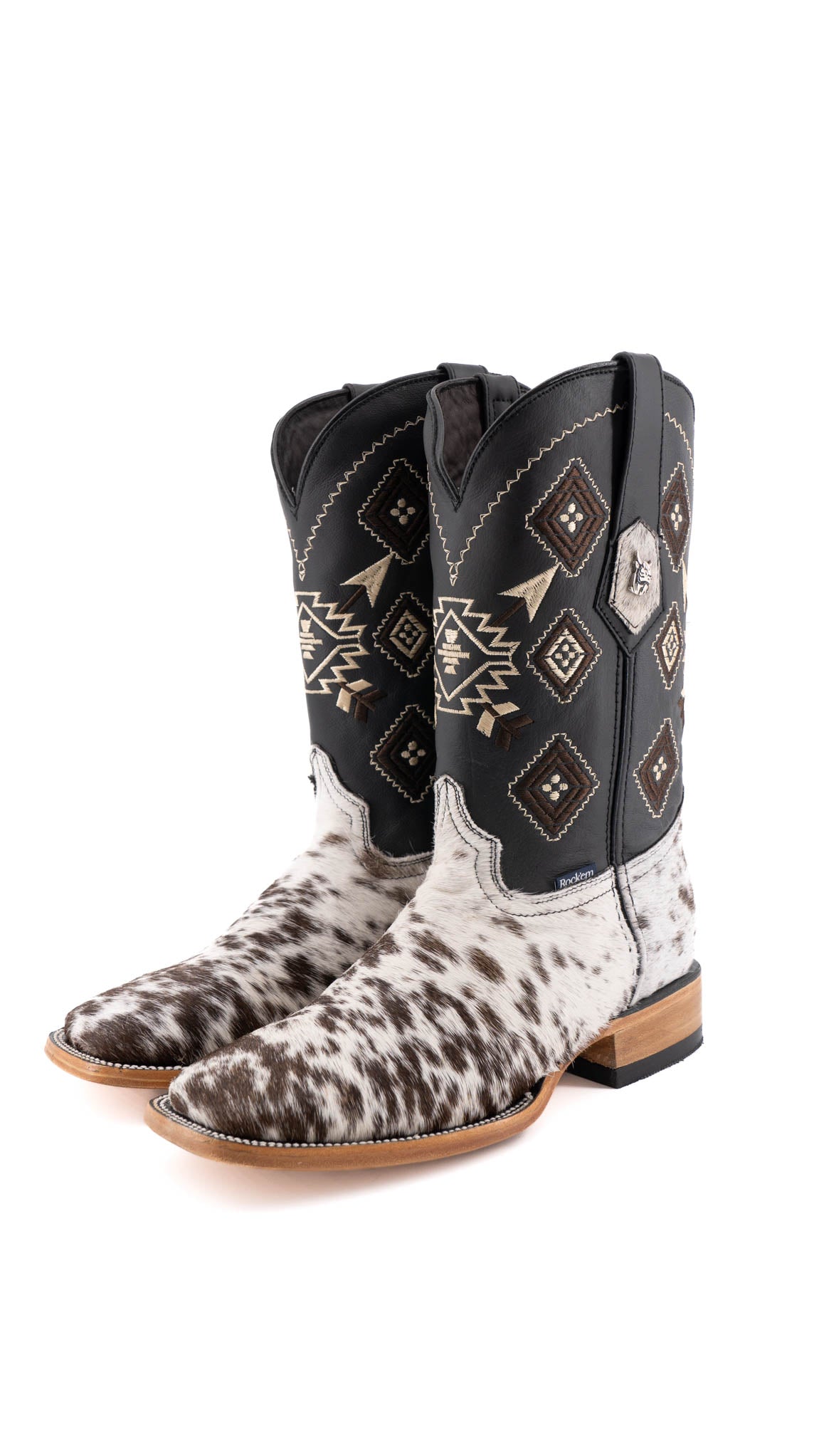 Men's Size 7 Genuine Cowhide Leather Boots - Durable & Comfortable Western Boots for Riding, Work & Casual Wear