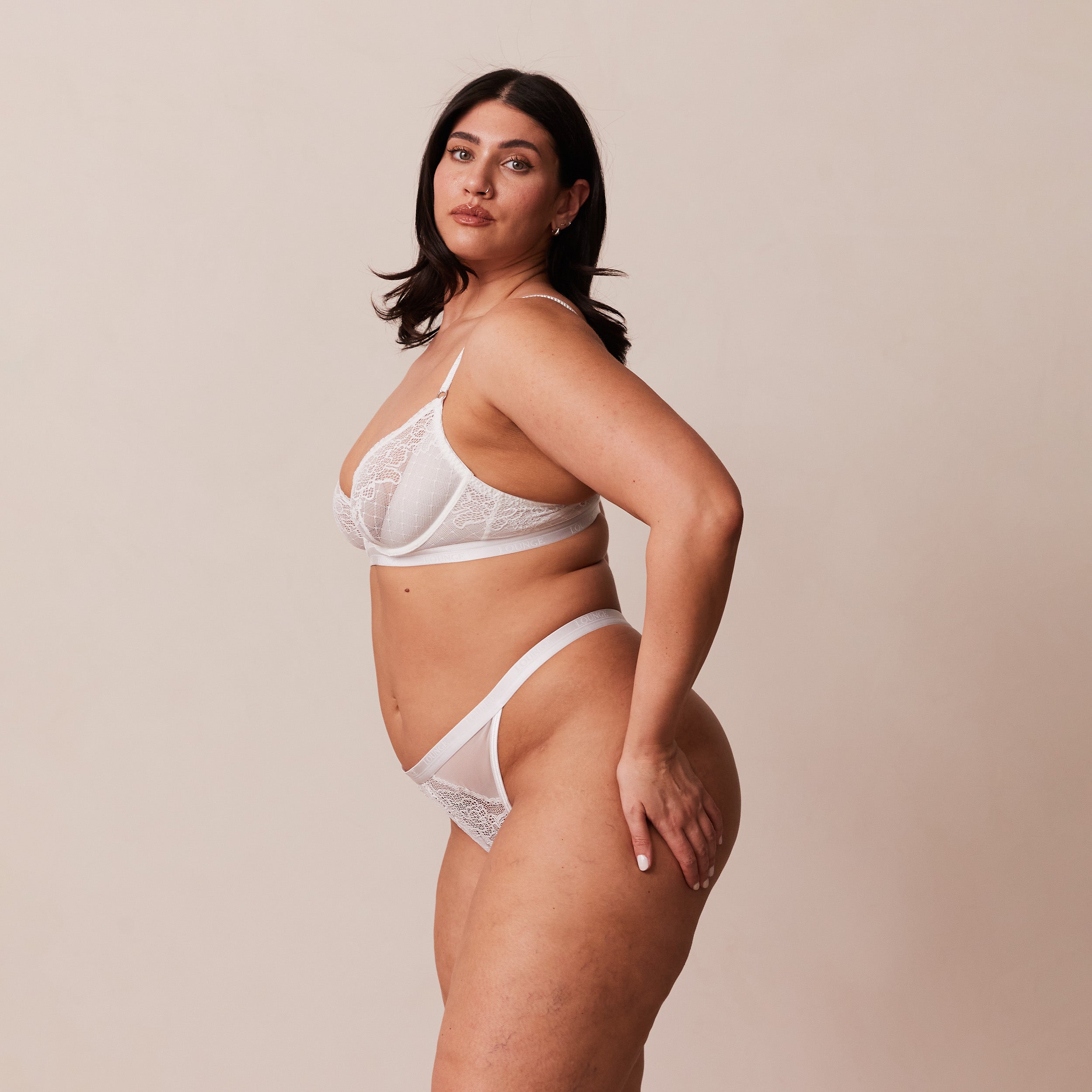 Royal Balcony Bra - Comfortable Lace Underwire Bra in White for Women | Perfect for Everyday Wear and Special Occasions