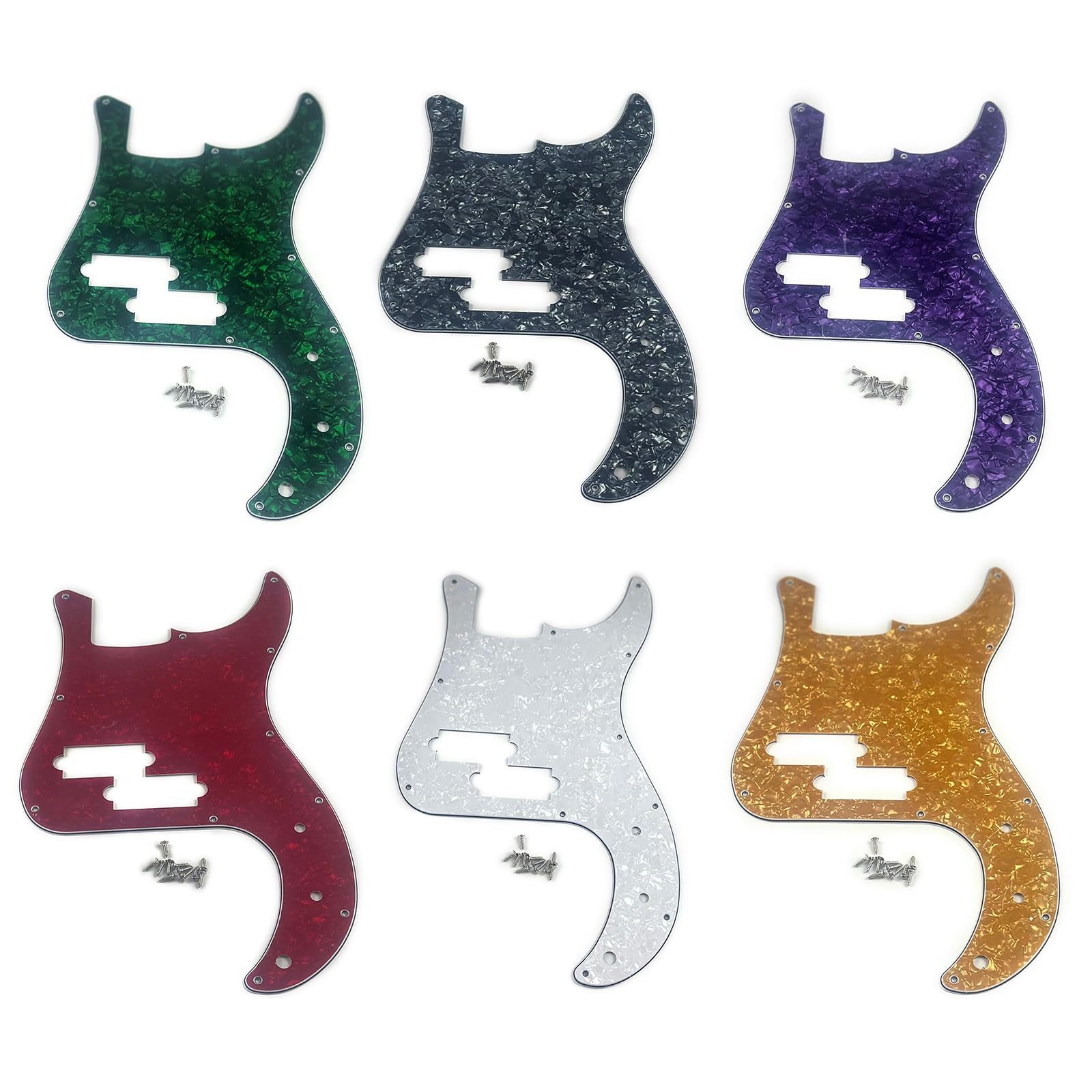 11 Hole Electric Bass Pickguard - 4 String Bass Scratch Plate for Standard Bass Guitar | Perfect for DIY Repairs & Custom Upgrades