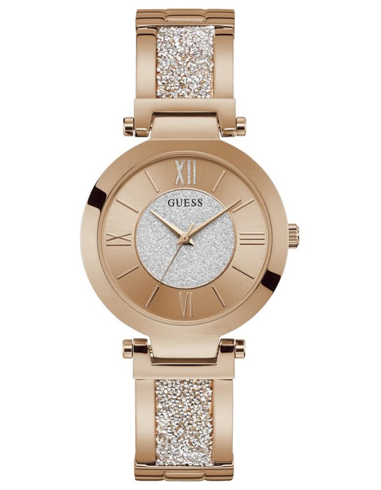 Guess Aurora Women's Analog Quartz Watch - Stainless Steel Bracelet W1288L3 - Elegant Dress Watch for Office, Party & Everyday Wear