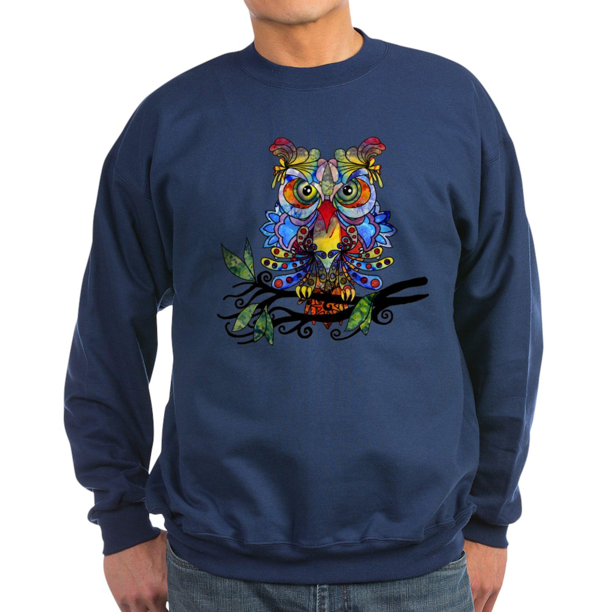 Wild Owl Graphic Sweatshirt - Classic Crew Neck Pullover for Men & Women | Cozy Fall & Winter Casual Wear | Perfect for Outdoor Adventures & Coffee Dates