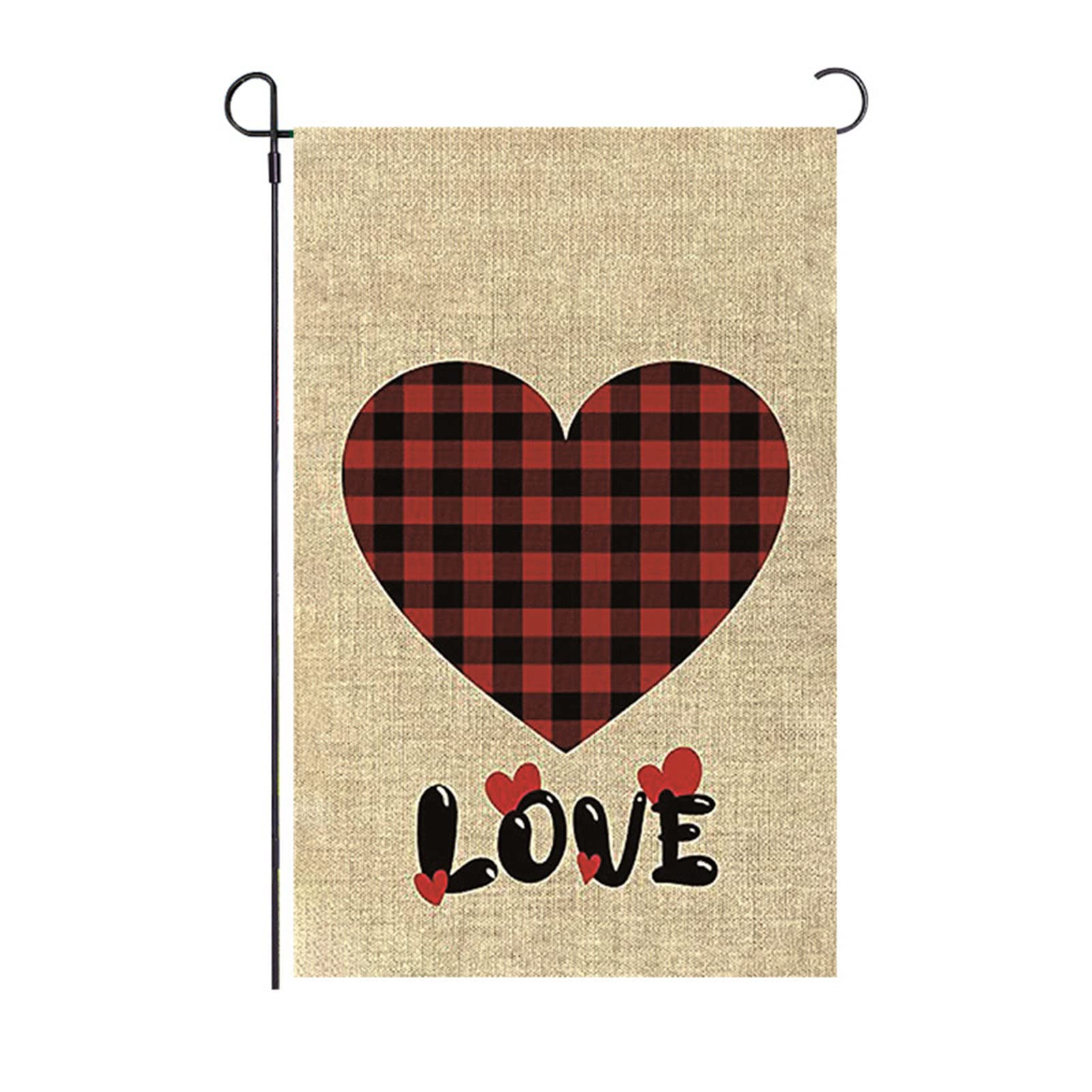 Premium Garden Flag - Exquisite Craftsmanship, Durable Imitation Linen, Love-Themed Hanging Banner Decor - Perfect for Outdoor Patio, Yard, and Garden Decoration