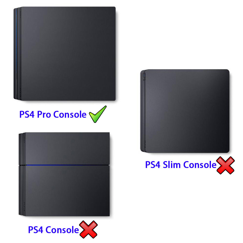 eXtremeRate Gray Horizontal Dust Cover for PS4 Pro Console - Protect Your Gaming System from Dust & Debris - Perfect for Gamers & Collectors