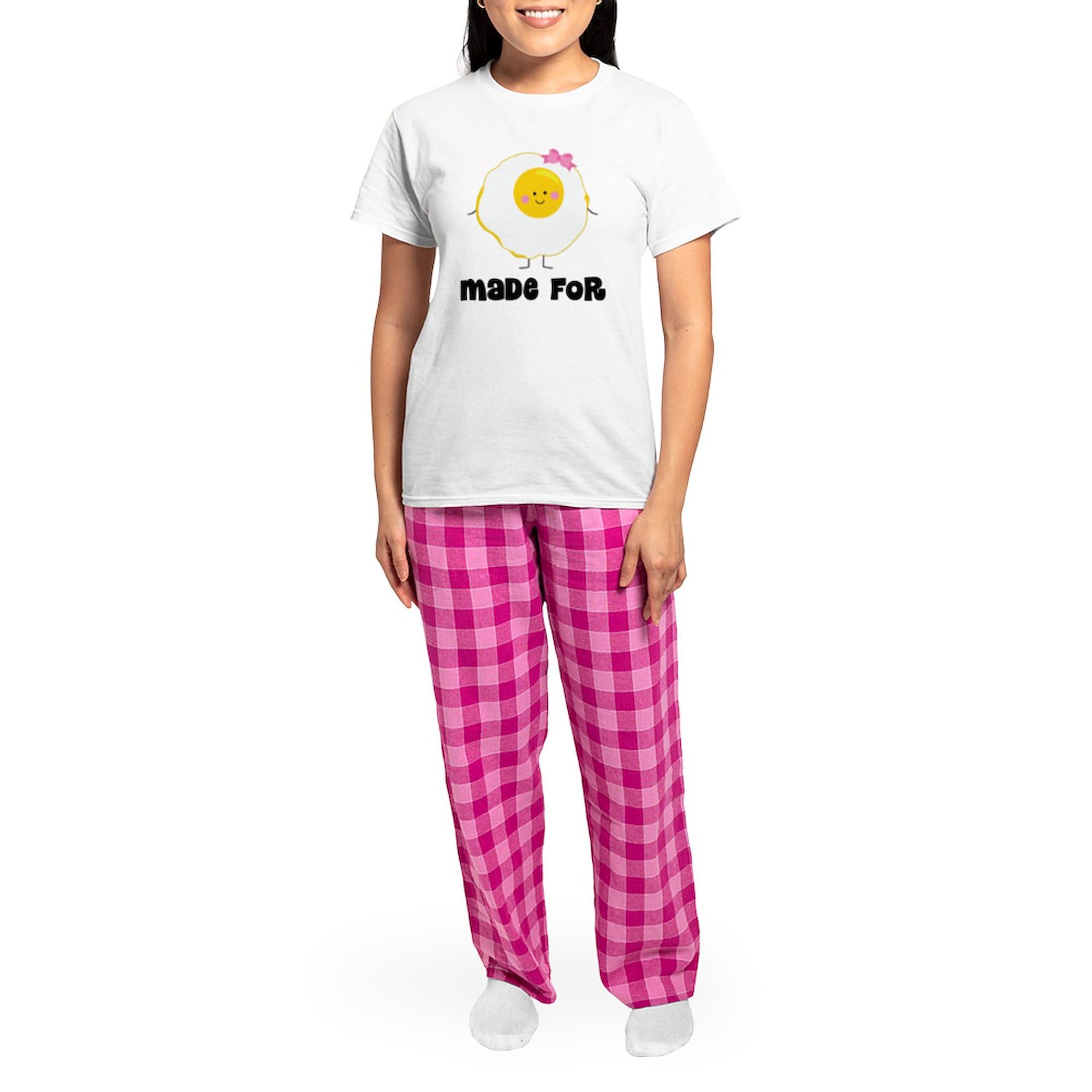 Egg and Bacon Couples Pajamas Set - Women's Comfortable Cotton Sleepwear for Valentine's Day & Anniversary Gifts | Matching Couple PJs for Romantic Nights & Cozy Sleep