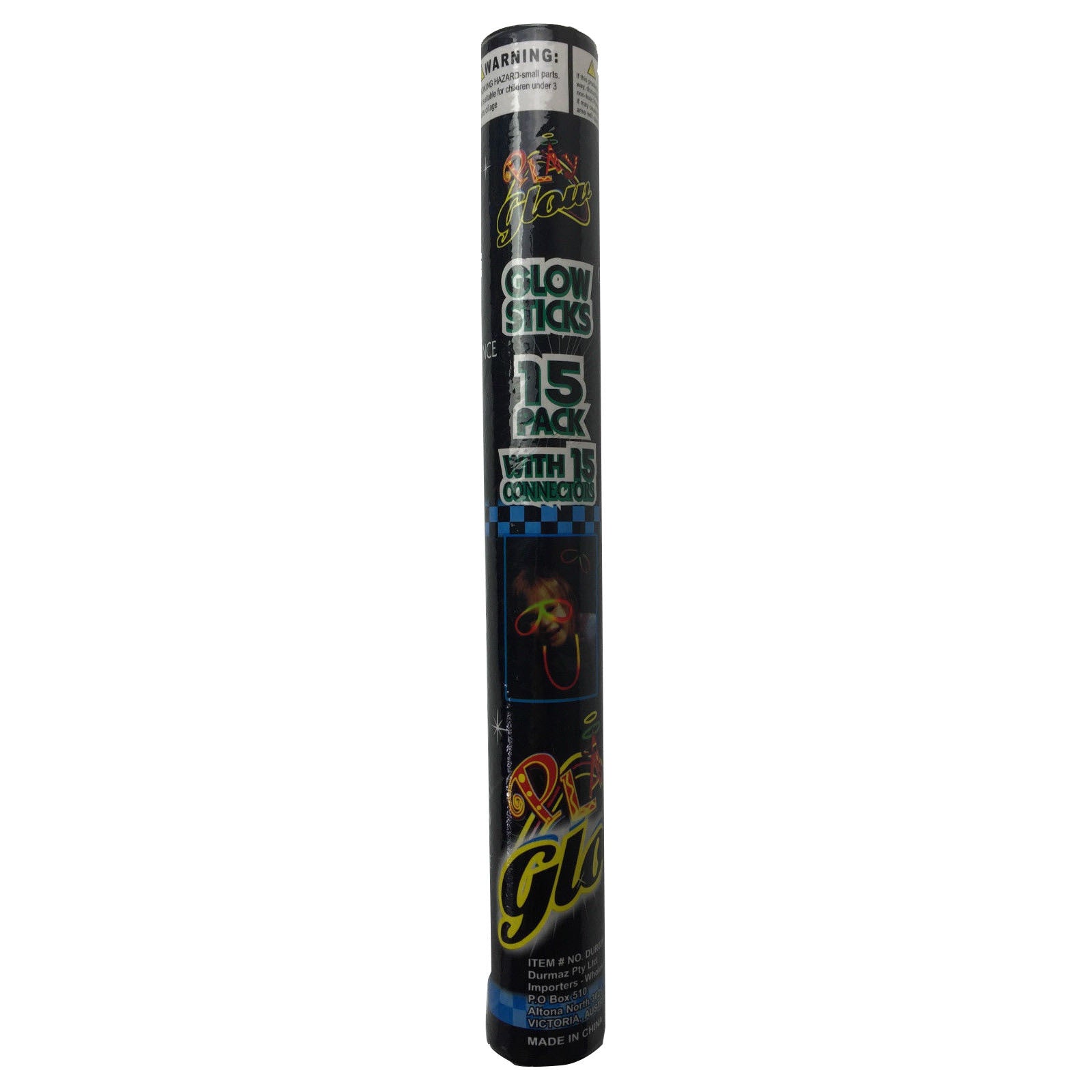 15 Pack Glow Sticks Necklace - Bright Glow in the Dark Party Supplies for Rave, Disco, Concerts & Night Events - Bulk Pack for Halloween, Birthday, Wedding & Festivals