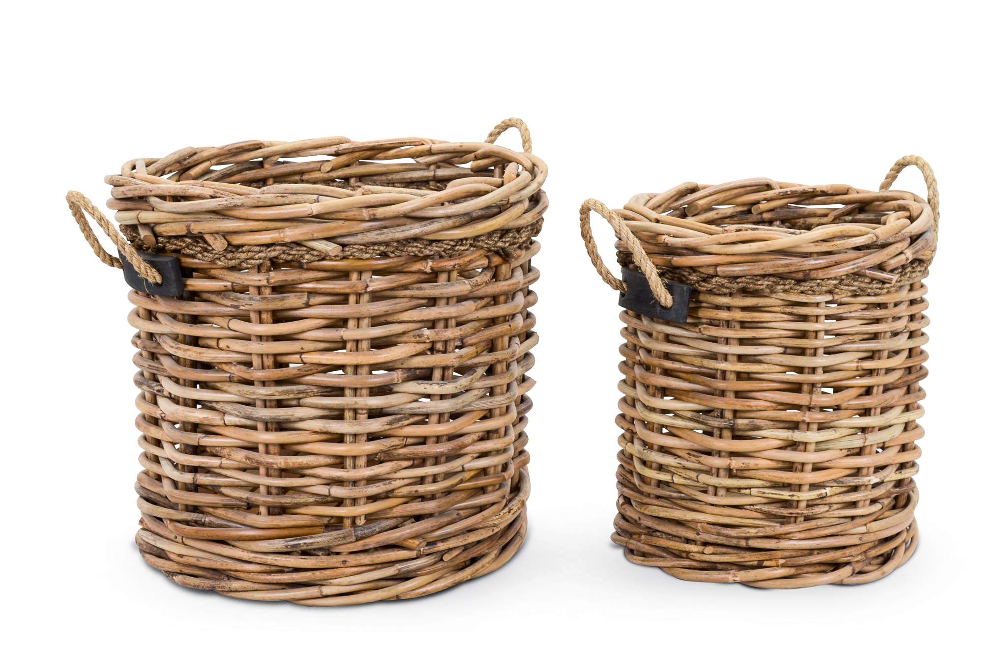 East at Main Rosie Woven Basket Set - Natural Brown Storage Baskets for Home Organization | Perfect for Living Room, Bedroom & Bathroom Decor