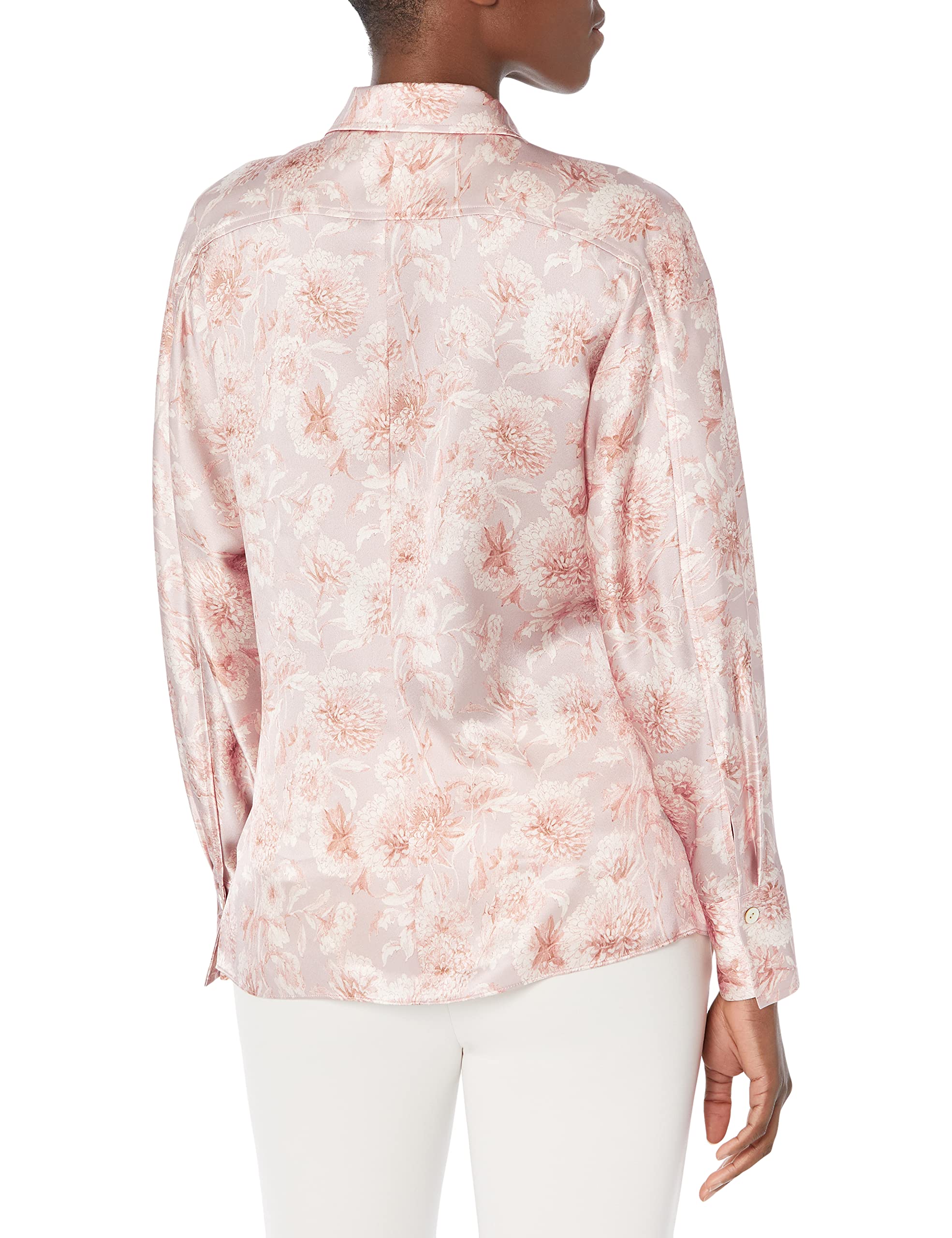 Vince Women's Dahlia Sculpted Long Sleeve Shirt - Elegant Blouse for Work, Office & Casual Wear | Flattering Fit & Comfortable Stretch Fabric