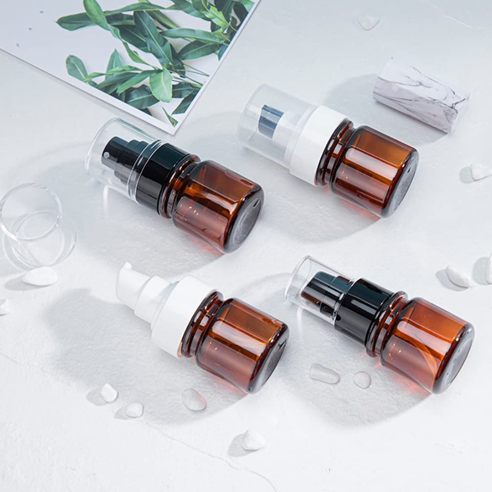 FOMIYES 1 Set Amber Glass Spray Bottles - Travel Size Perfume & Lotion Bottles with Pump for Cosmetics, Essential Oils, DIY Skincare - Perfect for Home, Salon, Travel & Gift Packaging