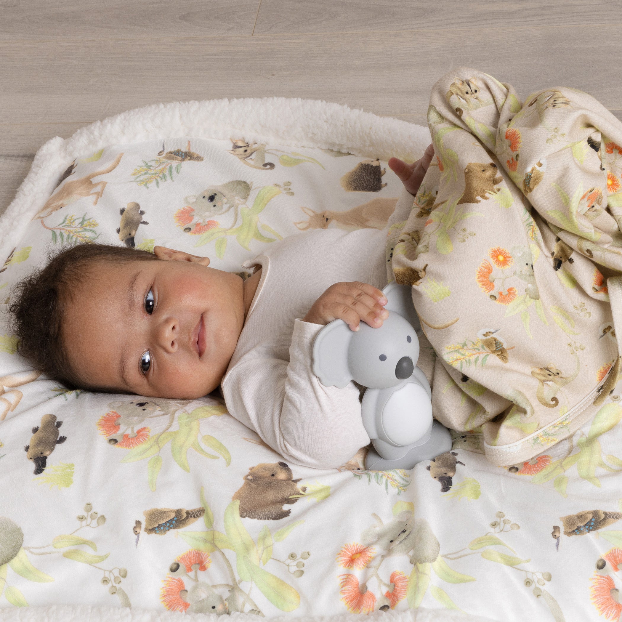 Australian Animals 2-Pack Jersey Wraps - Soft & Comfortable Baby Swaddle Blankets for Newborns - Perfect for Nursery, Photo Shoots & Gift Giving
