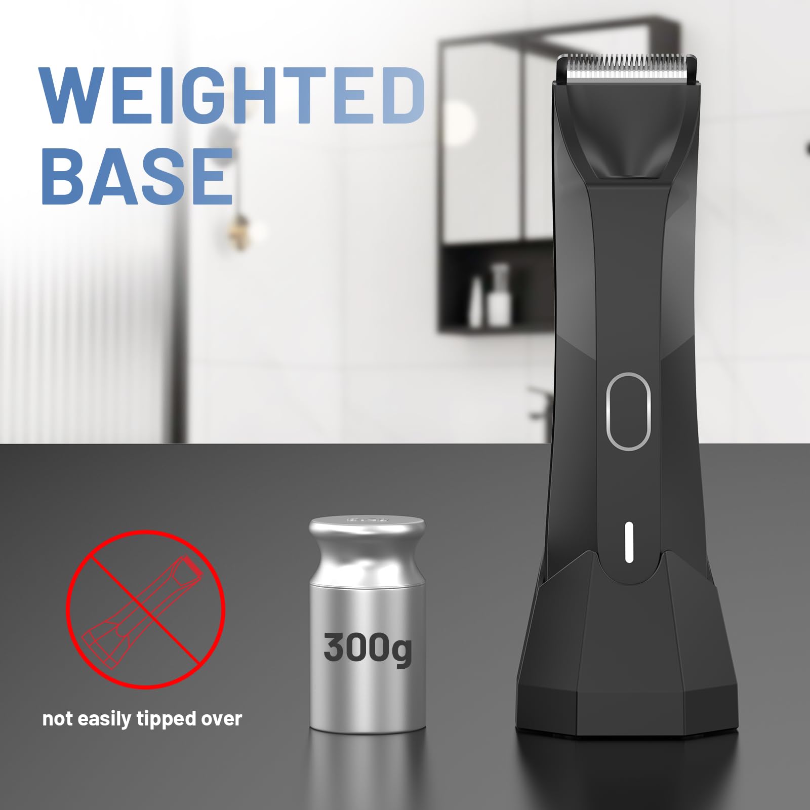 Manscaped 4.0 Charging Dock Replacement with USB-C Cable & AC Adapter - Wireless Charging Stand Base for Electric Groin Hair Trimmer - Perfect for Travel, Gym & Home Grooming