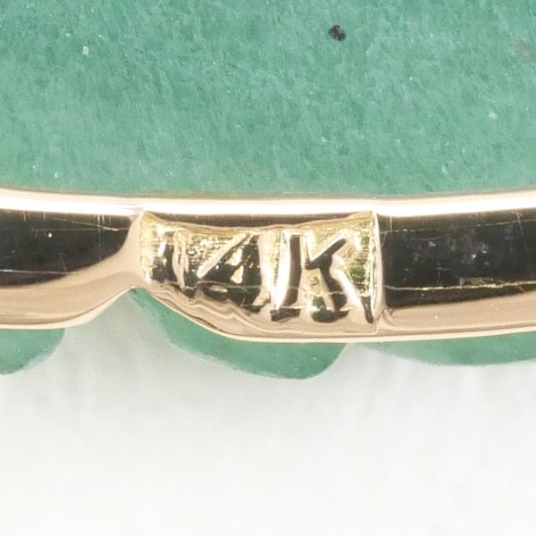14K Yellow Gold Jade Brooch - Elegant Vintage Jewelry for Women | Perfect for Weddings, Parties & Special Occasions