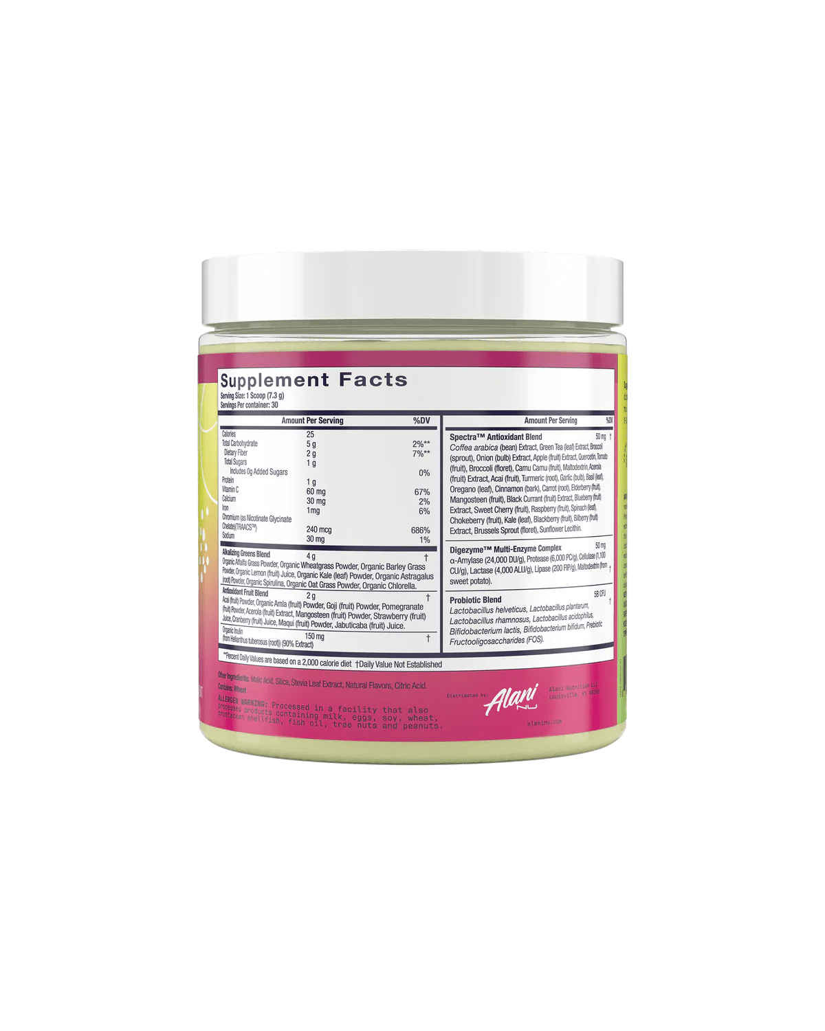 Alani NU Super Greens Powder - Organic Superfood Greens Supplement for Energy & Digestion | Vegan, Gluten-Free | Boost Immunity & Detox | Perfect for Smoothies, Juices & Daily Wellness