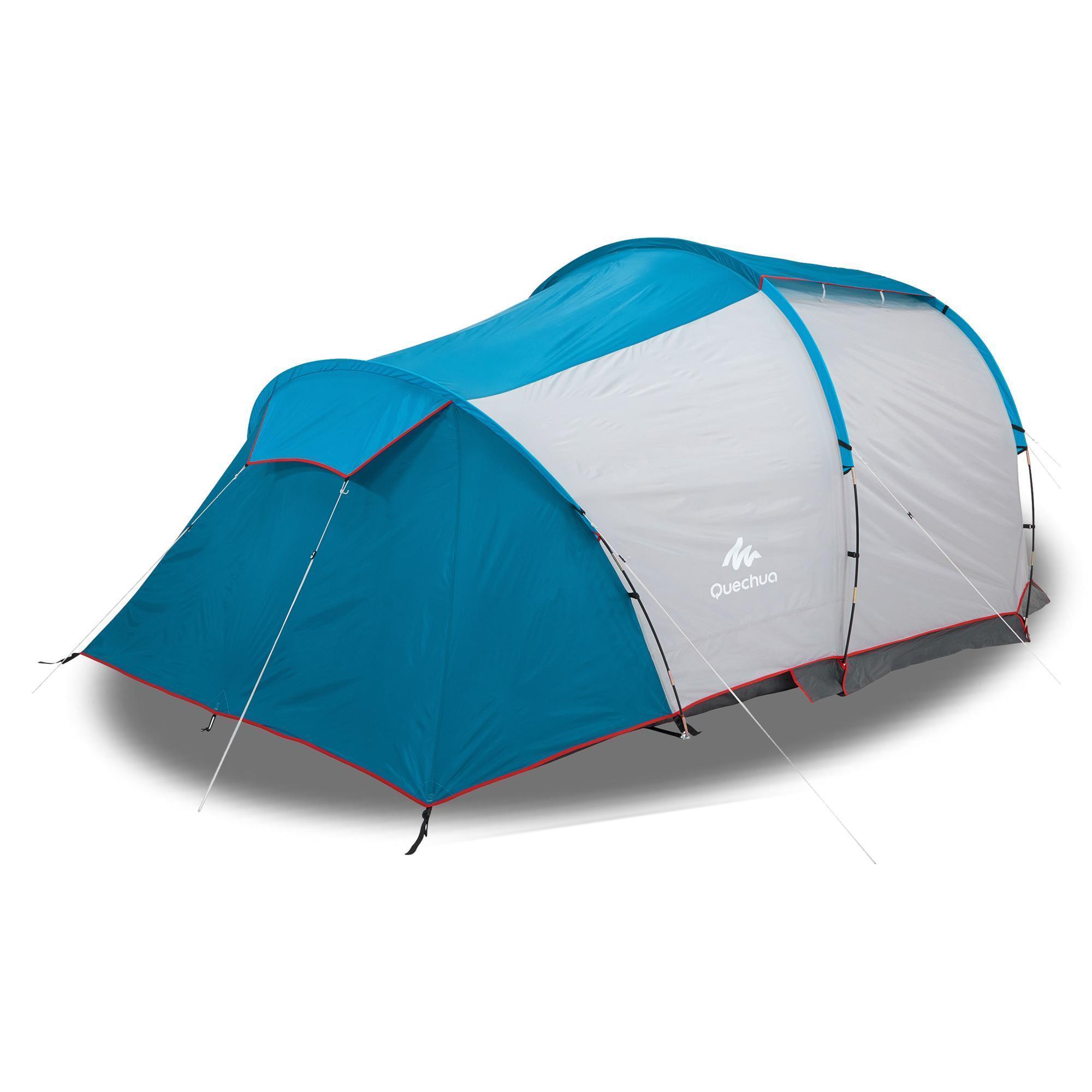 Quechua Arpenaz 4-Person Family Camping Tent - Waterproof & Lightweight for Outdoor Adventures | Perfect for Hiking, Backpacking, and Family Camping Trips