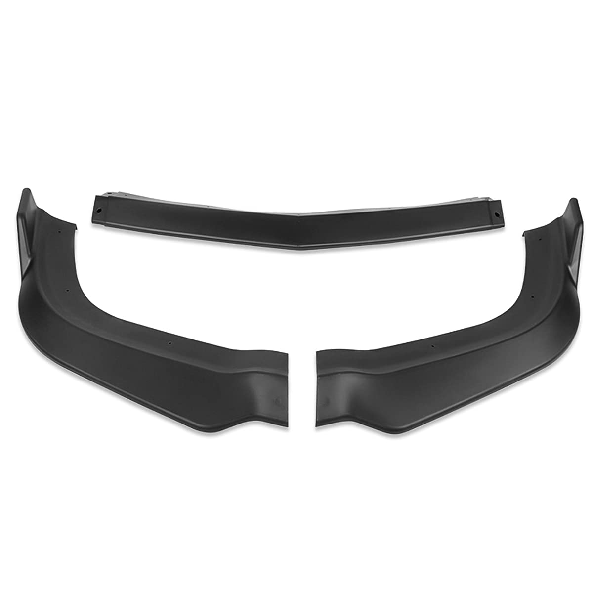 DNA MOTORING OE Style Front Bumper Lip with Side Canards for 2011-2014 Dodge Charger SRT | Matte Black Finish | 2-PU-568 | Enhances Aerodynamics & Sporty Look for Street Racing & Car Shows