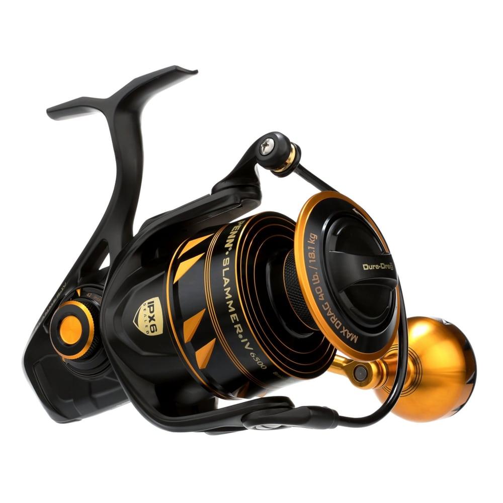 Penn Slammer IV Spinning Reels - Saltwater Fishing Reel with Sealed Body & HT-100 Drag System | Best for Offshore, Surf & Pier Fishing