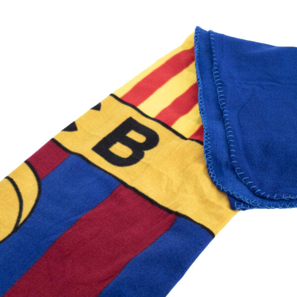 Barcelona FC Logo Fleece Blanket - Soft & Cozy Throw Blanket for Fans - Perfect for Gifts, Home Decor, and Game Day Comfort