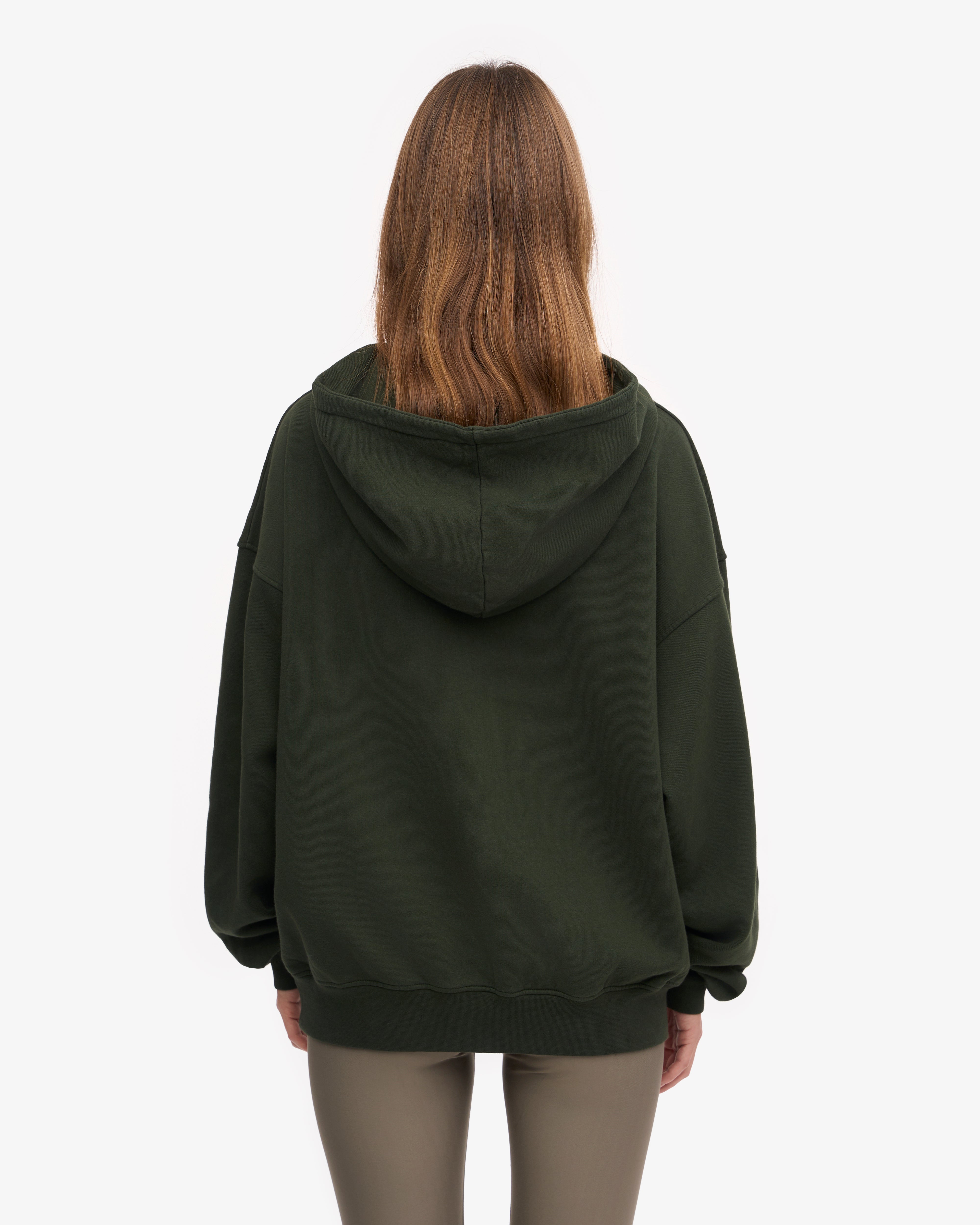 Organic Oversized Hoodie - Soft & Cozy Pullover Sweatshirt for Men & Women - Hunter Green - Perfect for Casual Wear, Lounge & Outdoor Activities