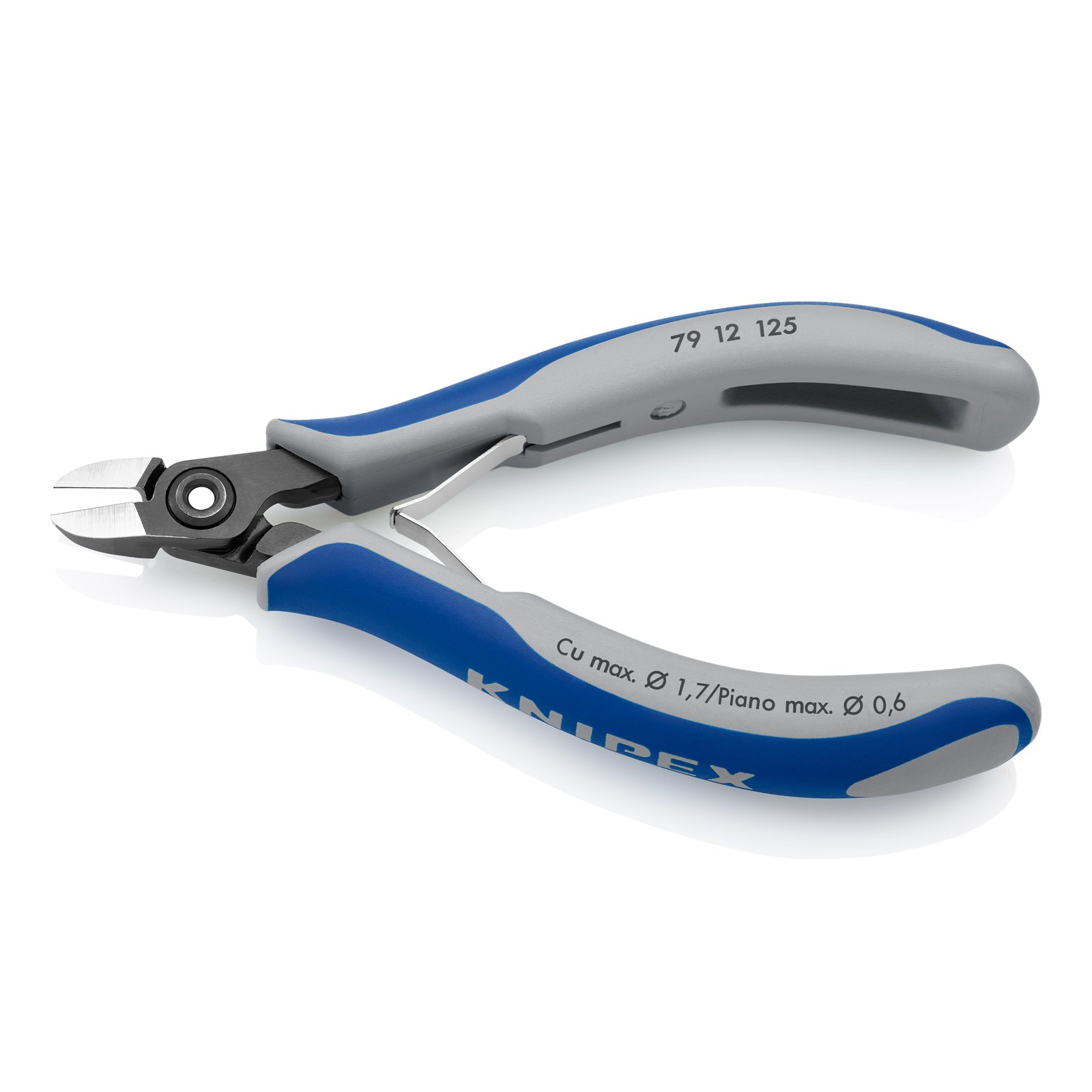 KNIPEX Precision Electronics Diagonal Cutter - Multi-Component Professional Wire Cutting Tool (7912125) for Electronics Repair, DIY Projects, and Jewelry Making