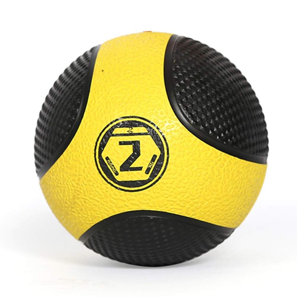 2kg/4.4lbs Medicine Ball - Non-Slip Rubber Surface with Strong Grip for Men & Women | Fitness Training, Balance Exercises, Strength Workouts | Perfect for Home Gym, CrossFit, Yoga, and Functional Training