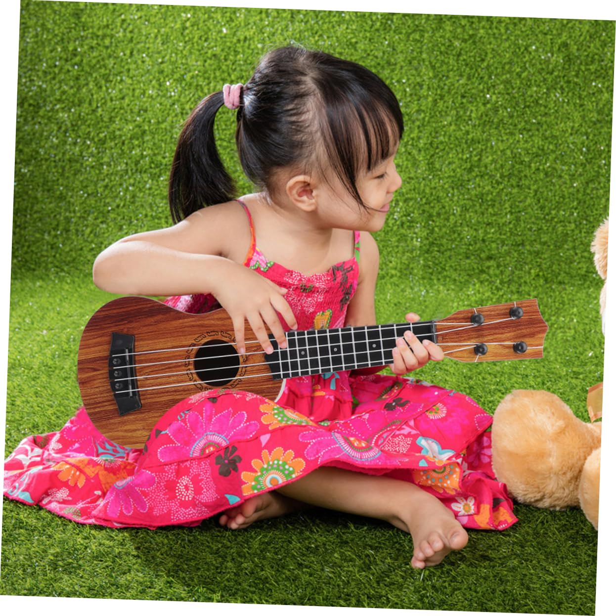 **TOYANDONA Kids Ukulele - 21 Inch Wooden Mini Guitar Toy for Toddlers & Children, Musical Instrument with Beginner-Friendly Strings - Perfect for Birthday Gifts, Music Lessons & Family Playtime**